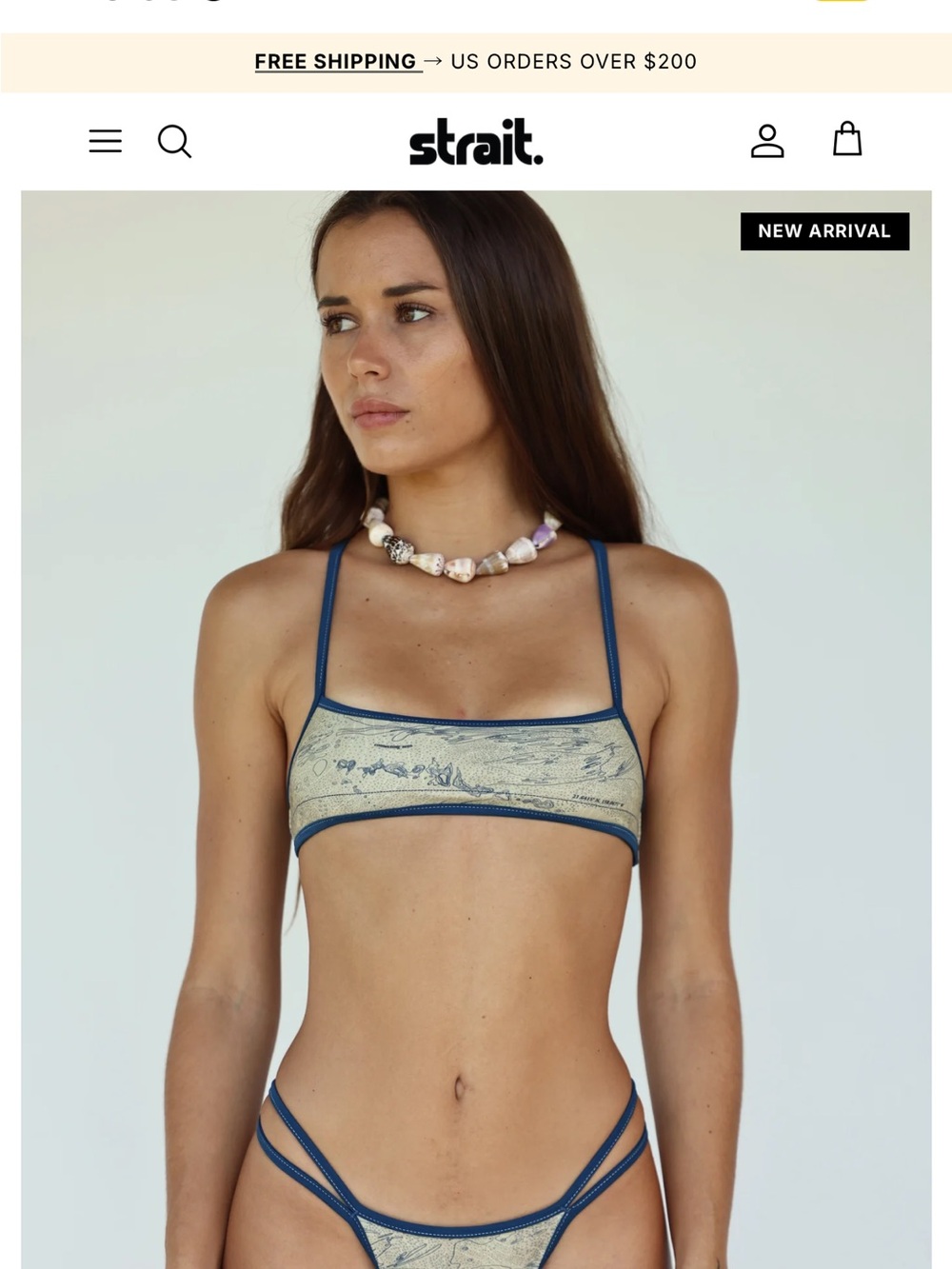 NWT Daze Planet Blue bikini top